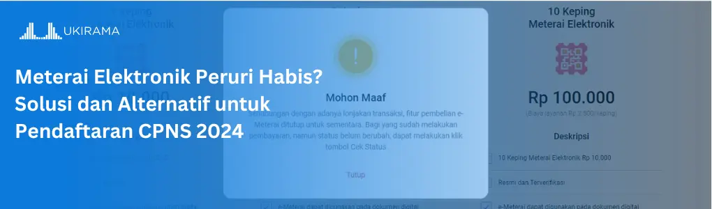 Ilustrasi habisnya e-meterai