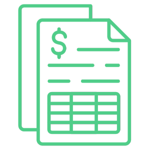 Income Statement Breakdown Icon