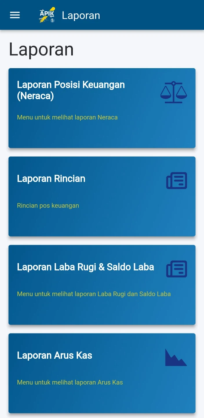 Gambar: laporan keuangan SIAPIK